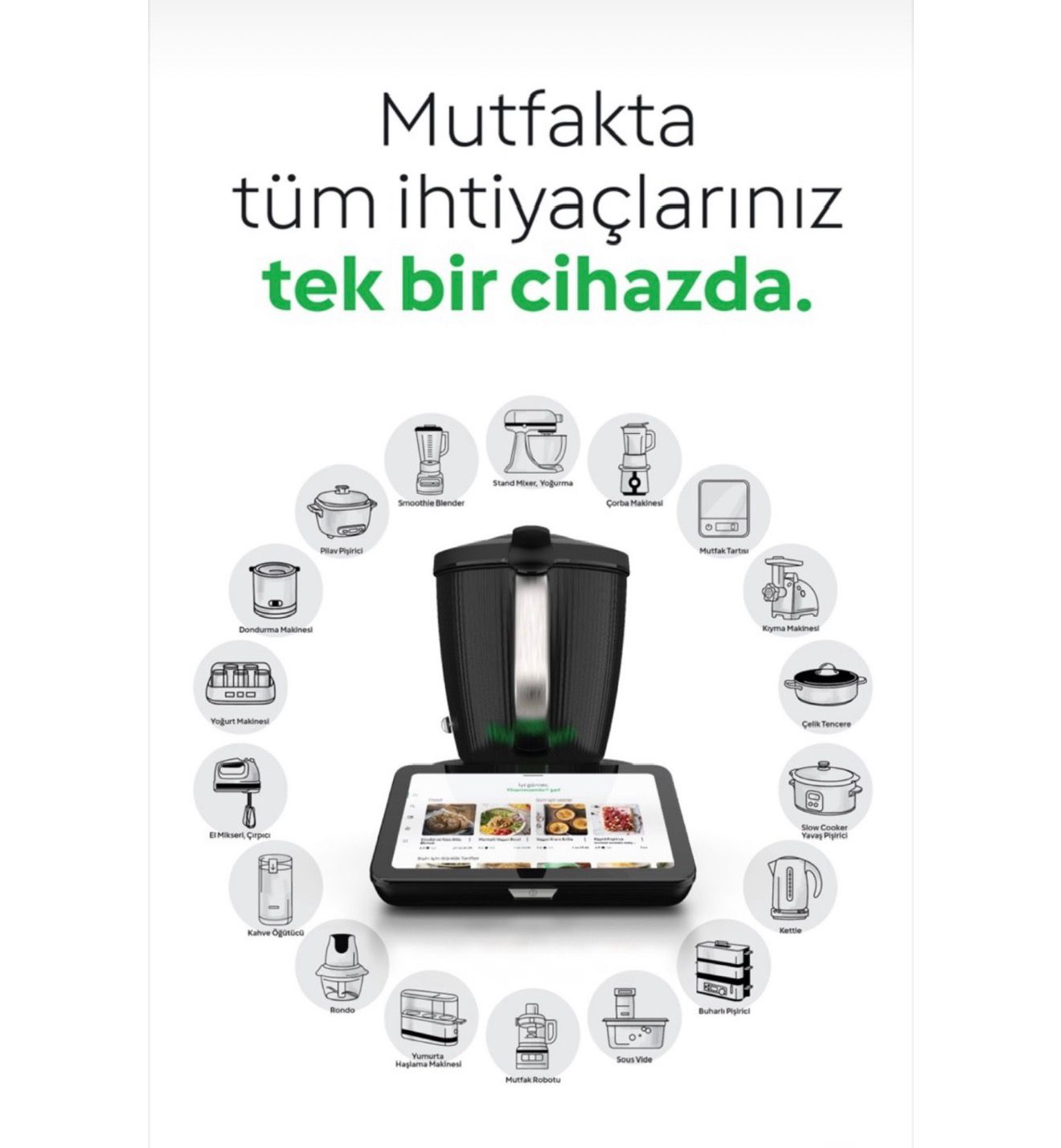 Thermomix TM7 - Mutfakta tüm ihtiyaçlarınız tek bir cihazda: 20'den fazla mutfak aletinin yerini alır